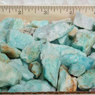 Blue Amazonite Crystal Rough Gemstones