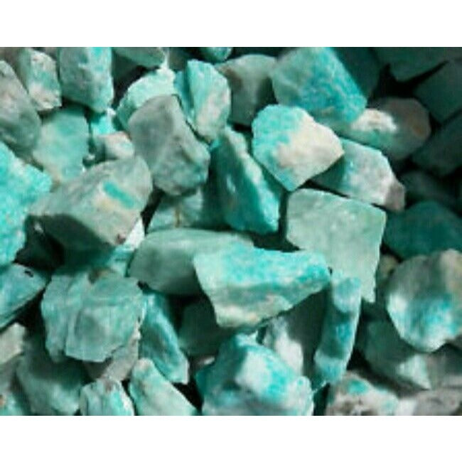 Blue Amazonite Crystal Rough Gemstones