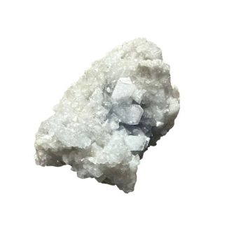 Madagascar Celestite Crystal Druzy Sky Blue Geode Mineral Cluster 10.5oz