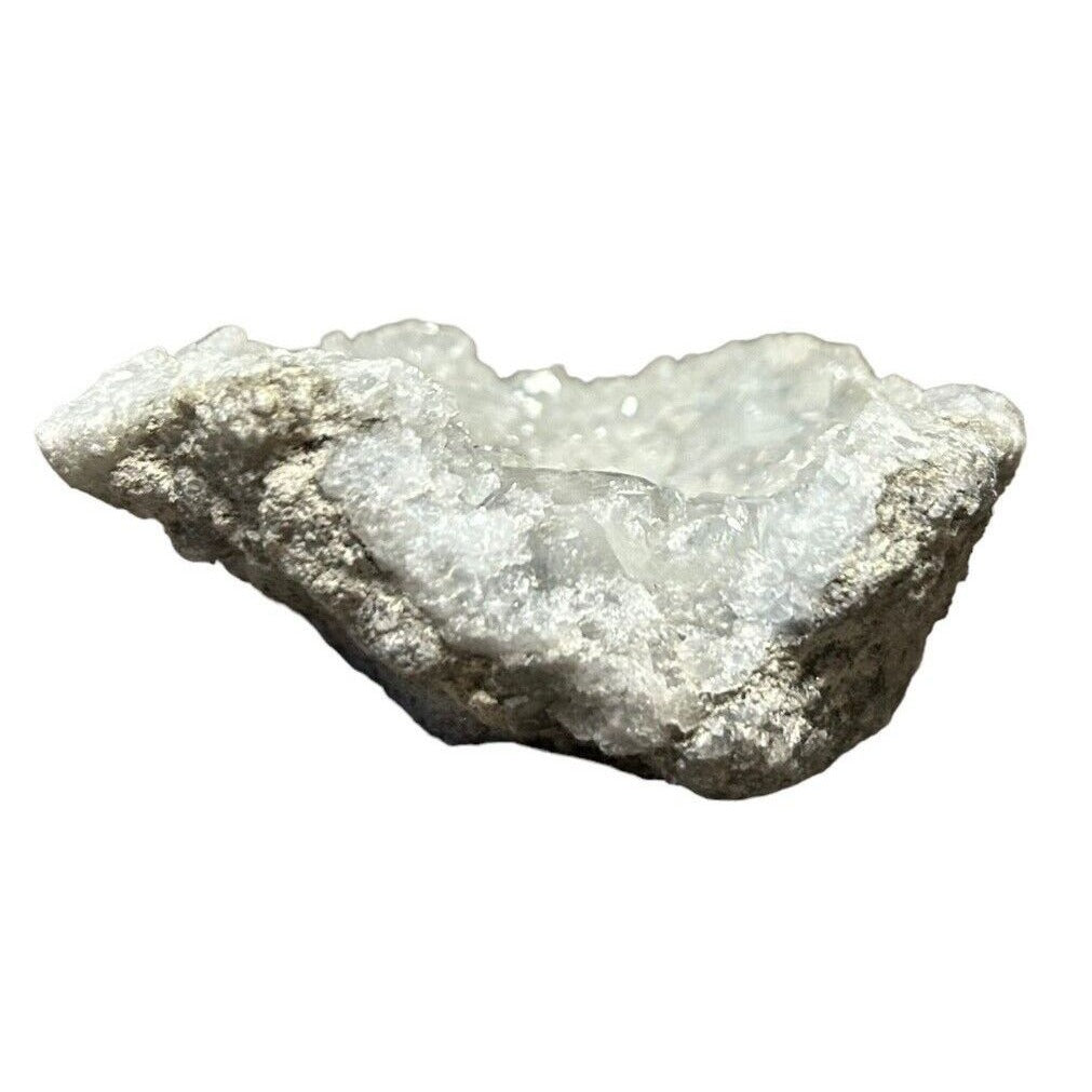 Madagascar Celestite Crystal Druzy Sky Blue Geode Mineral Cluster 6.6oz Gem Rock