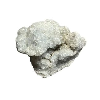 Madagascar Celestite Crystal Druzy Sky Blue Geode Mineral Cluster 7.5oz Rock Gem