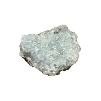 Madagascar Celestite Crystal Sky Blue Druzy Geode Mineral Cluster 5 oz