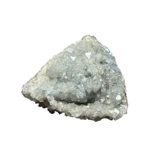 Madagascar Sky Blue Celestite Crystal Druzy Geode Mineral Cluster 6.1 oz