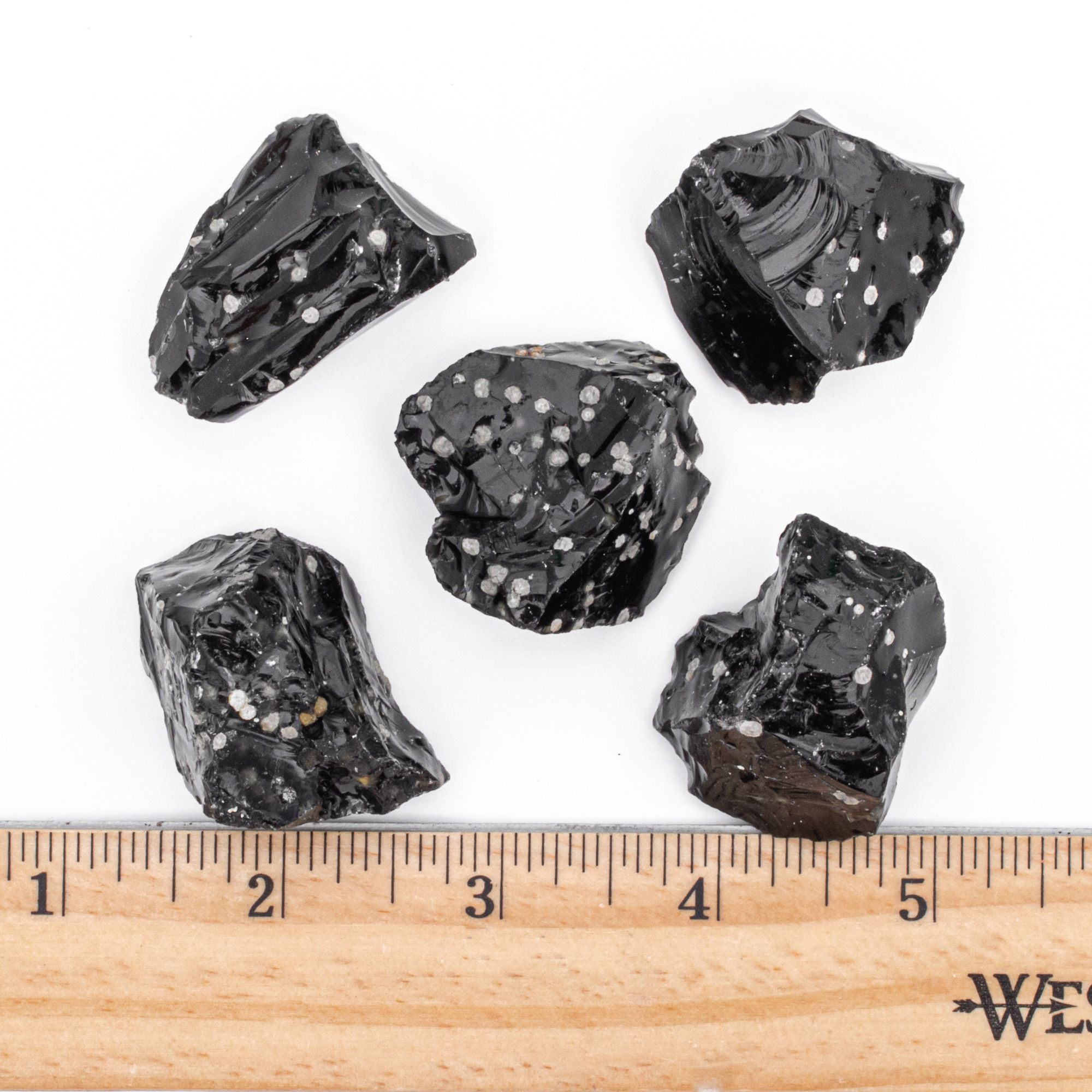 Medium Rough/Raw Snowflake Obsidian