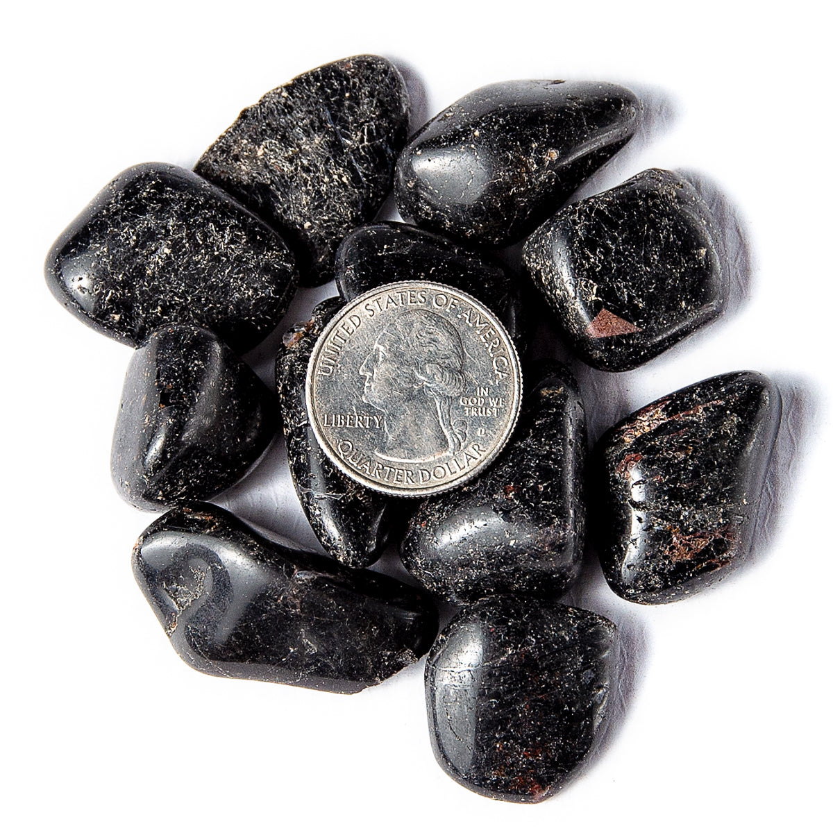 Medium Tumbled Black Tourmaline