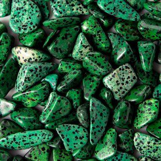 Medium Tumbled Green Dalmatian Jasper