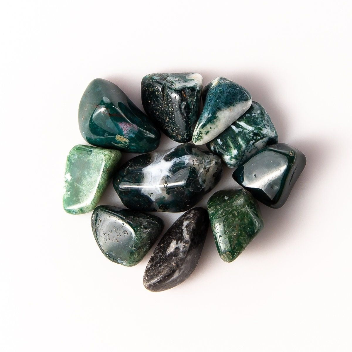 Medium Tumbled Moss Agate