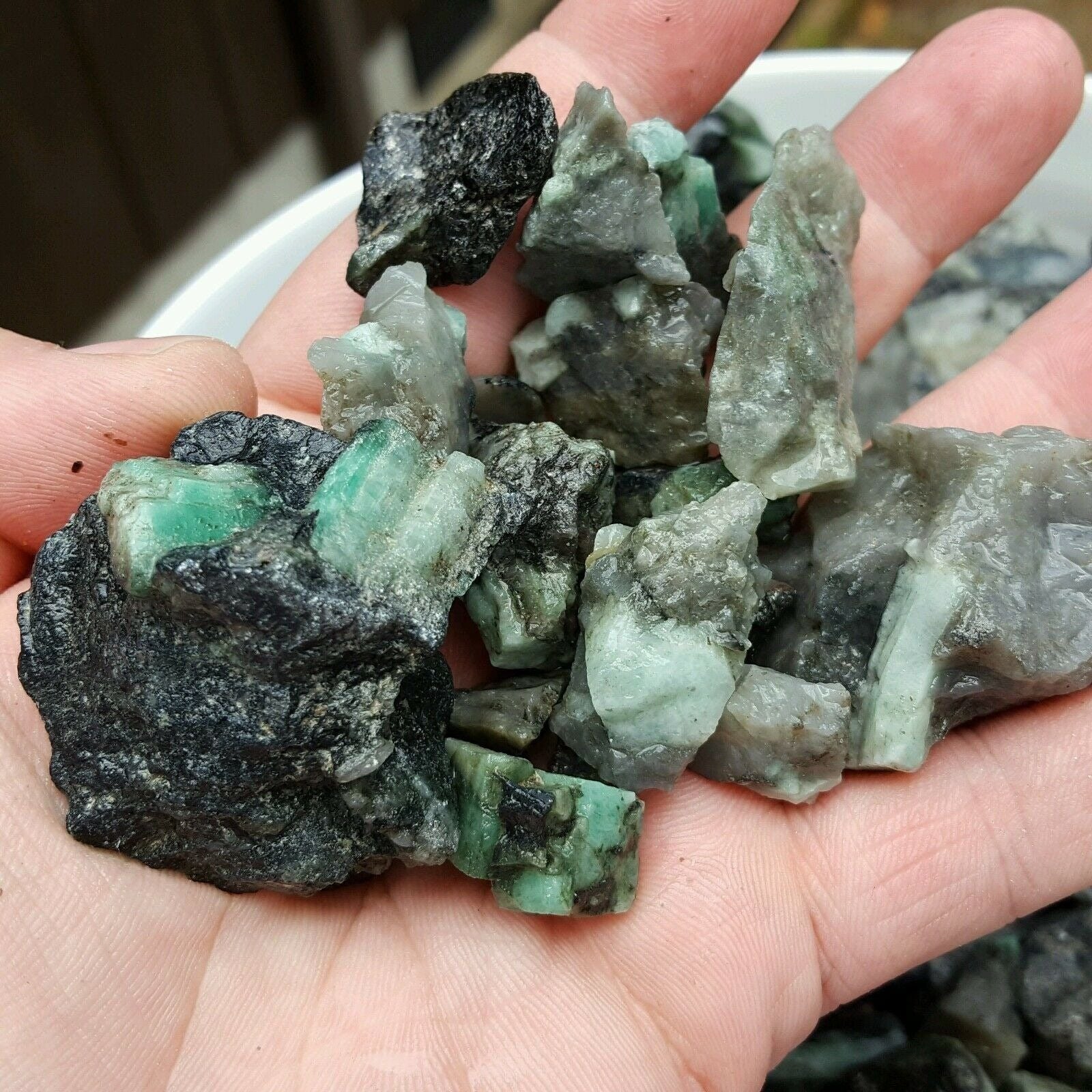 Mixed Size Rough/Raw Emerald