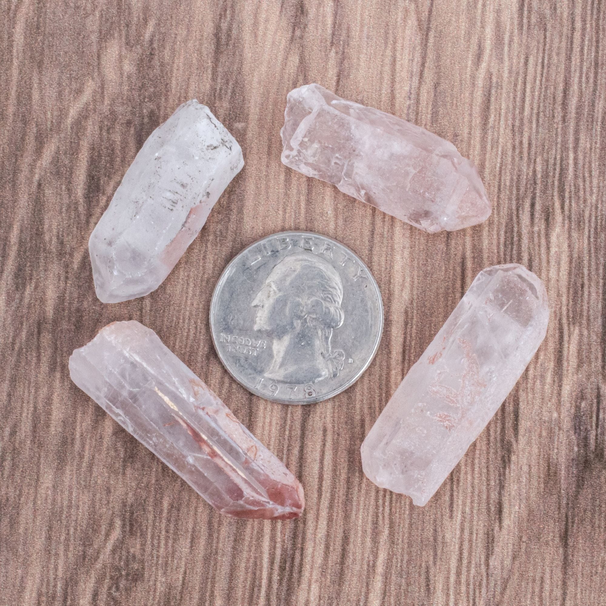 NEW! Small Rough/Raw Red Hematoid Quartz Points
