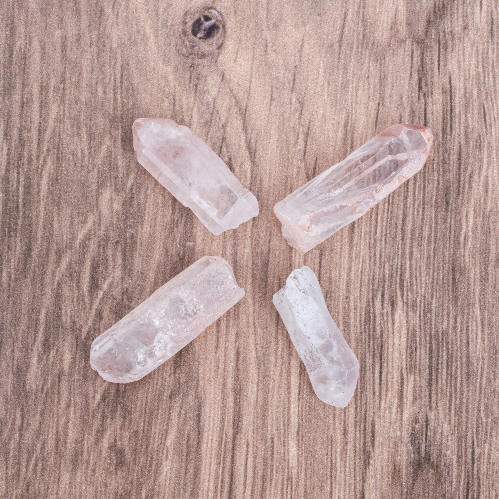 NEW! Small Rough/Raw Red Hematoid Quartz Points