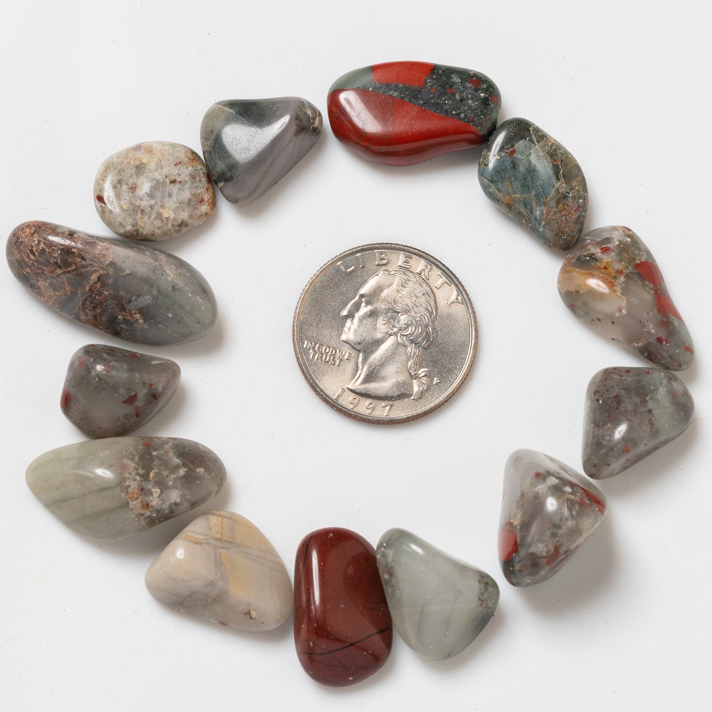 NEW! Small Tumbled African Bloodstone Seftonite