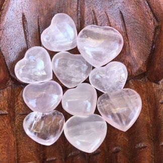 Polished Rose Quartz Heart