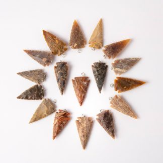Rough/Raw Arrowhead Replica Necklace Pendant & Chain