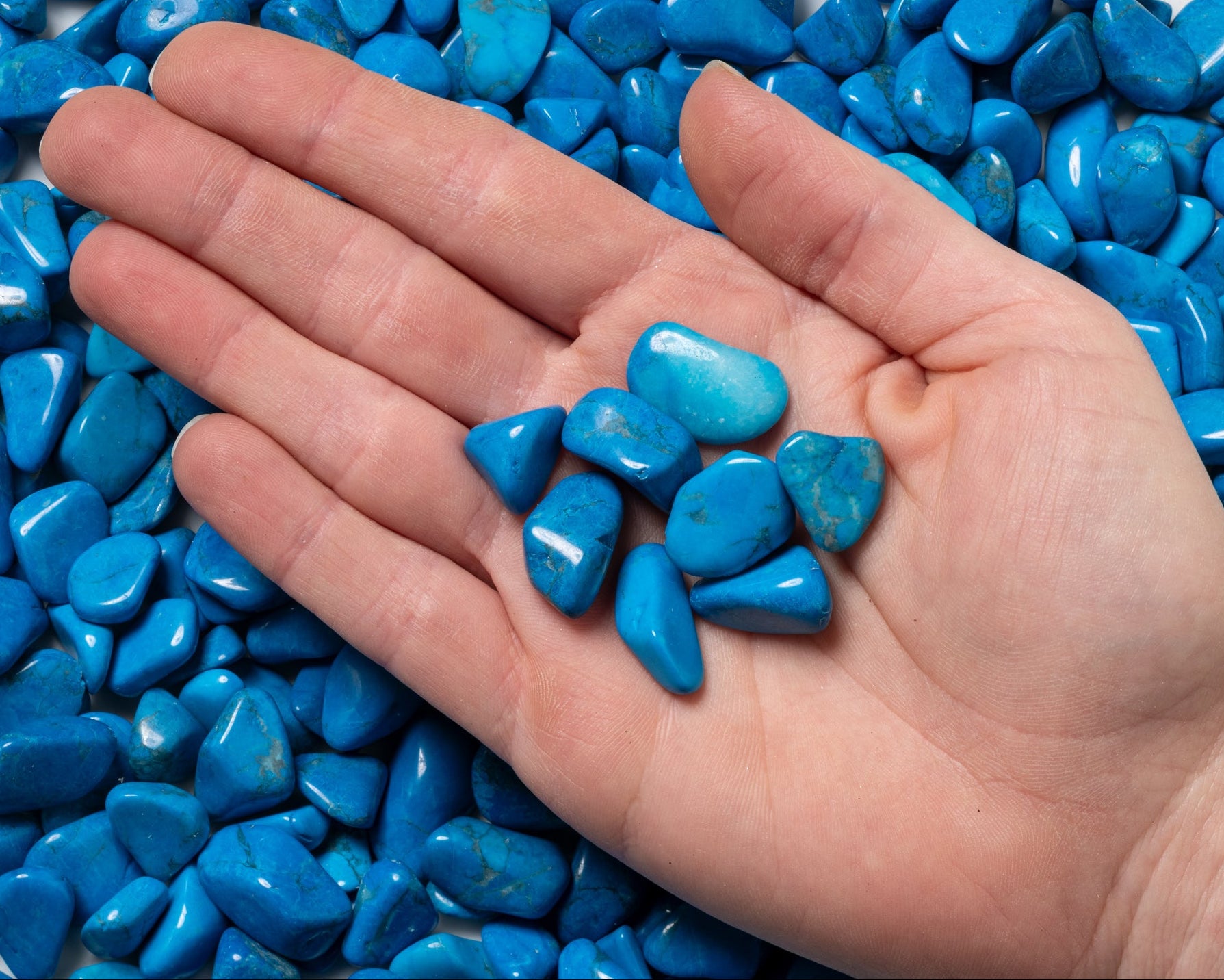 Small Tumbled Blue Howlite