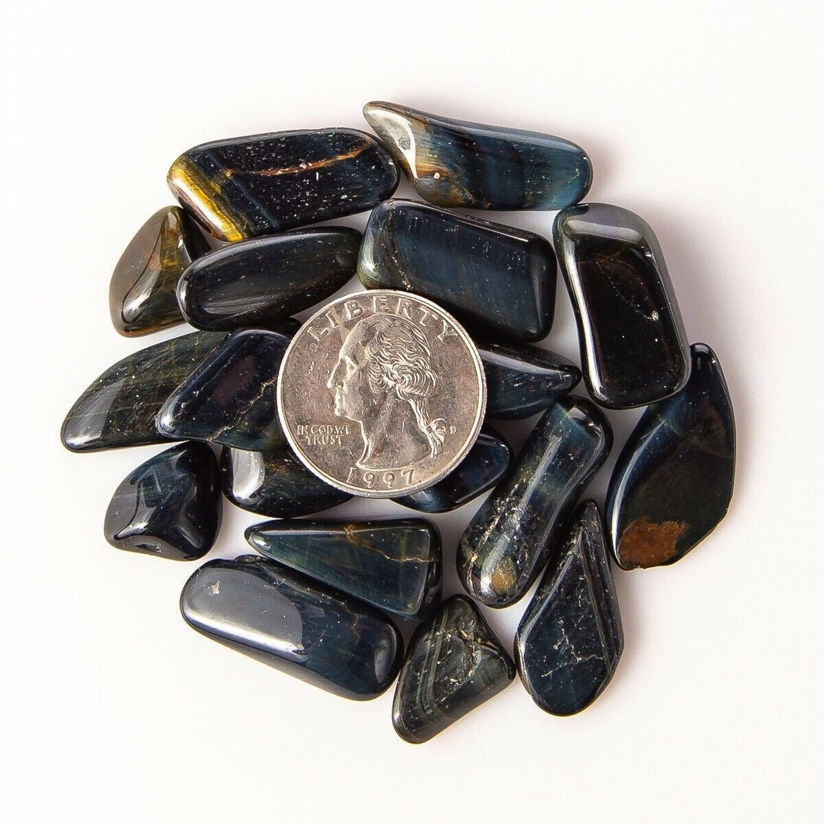 Small Tumbled Blue Tiger Eye