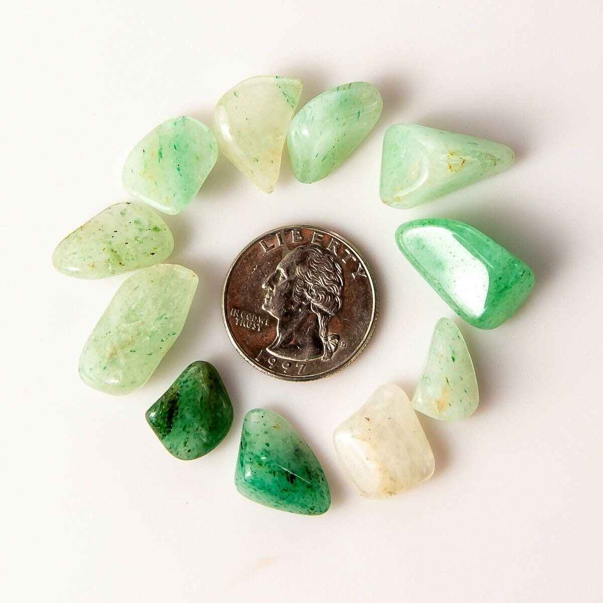 Small Tumbled Green Multi Aventurine