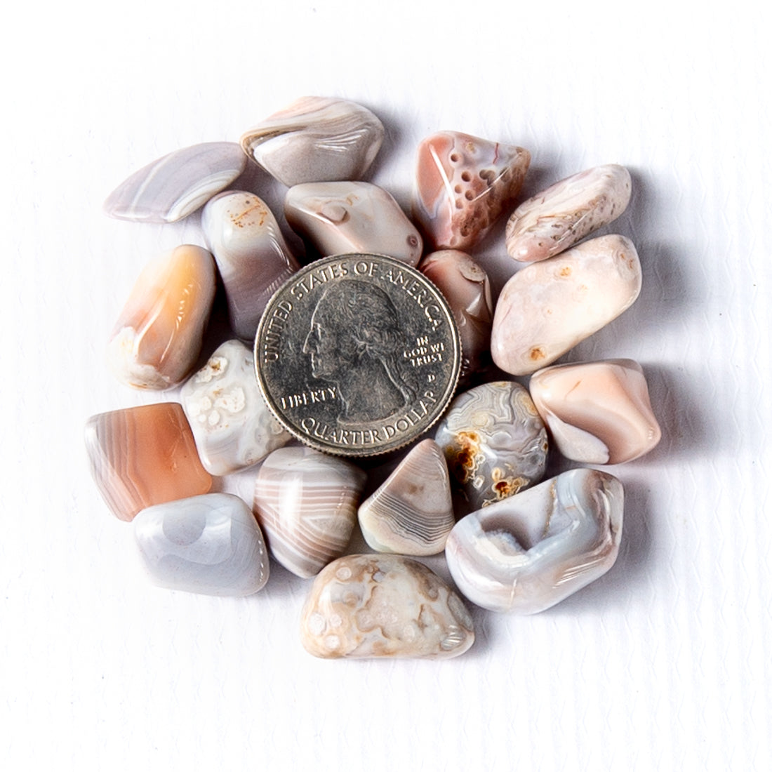Small Tumbled Pink Botswana Agate
