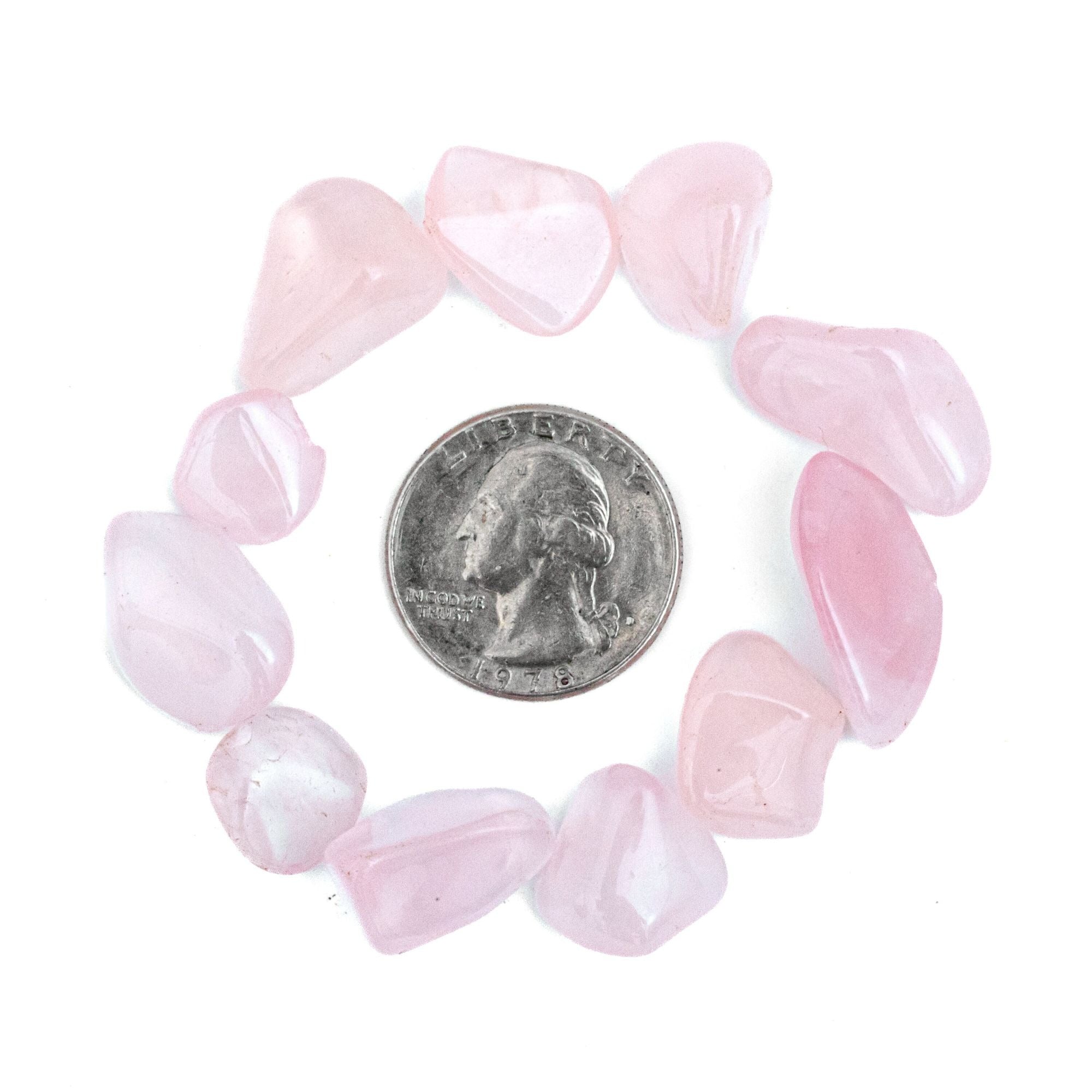 Small Tumbled Pink Girasol Quartz