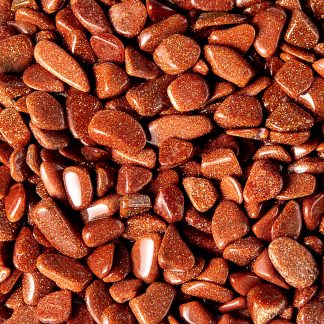 Tumbled Copper Goldstone Chips